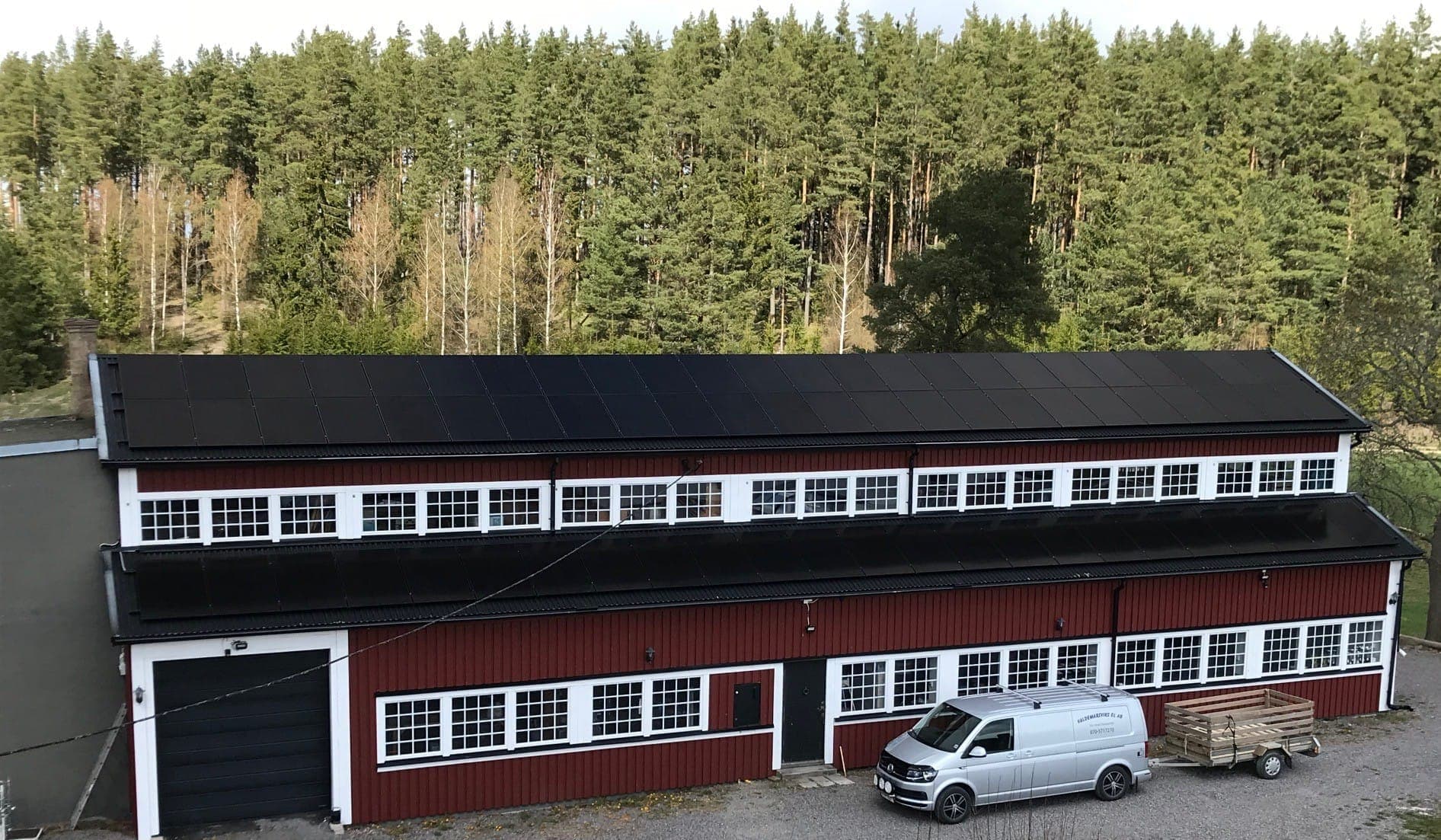 Solcellsanläggning på tak